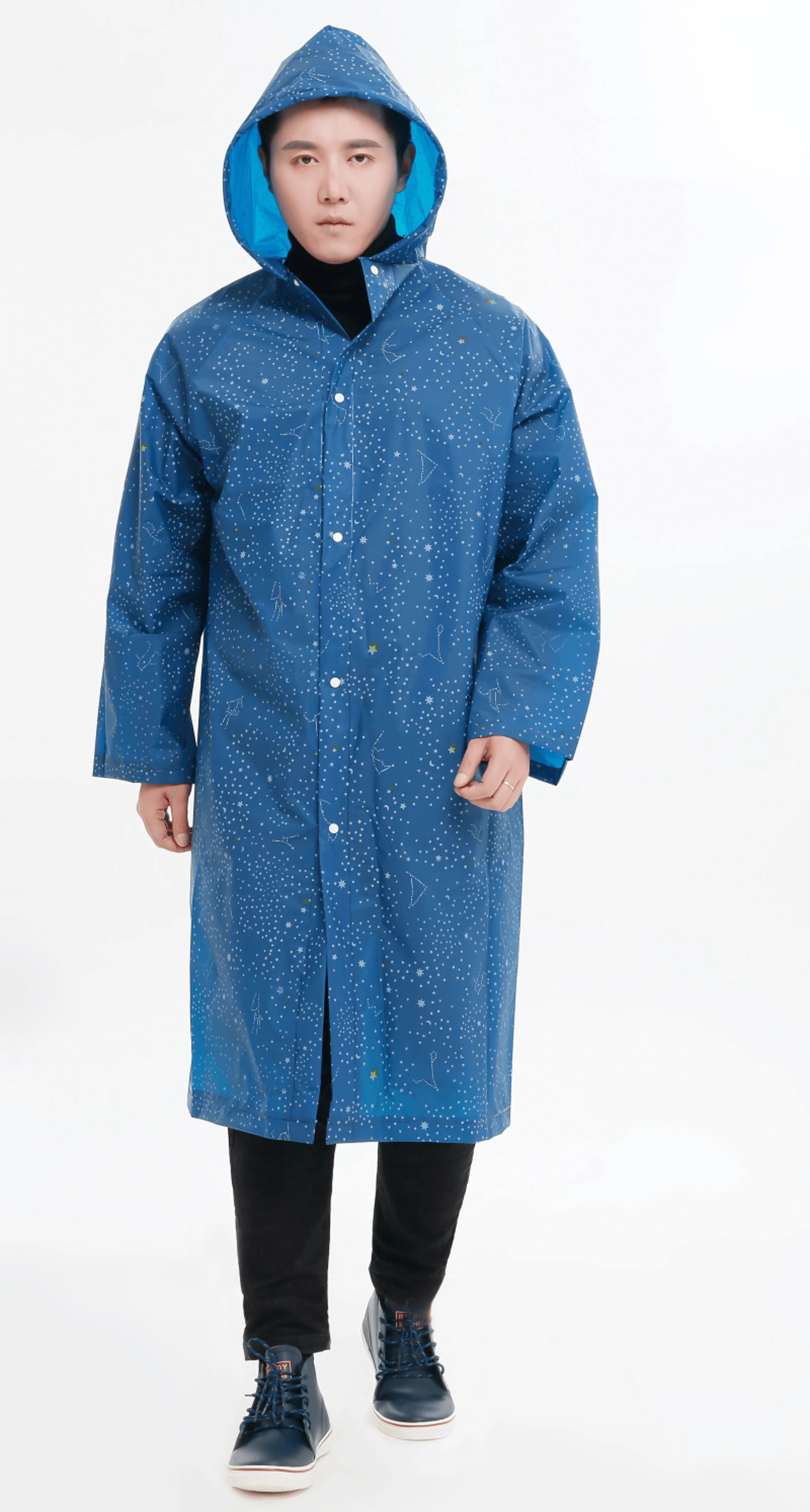 Waterproof EVA Clear Bike Raincoat Customizable Color Raincoat with Rainbow and Colorful Tones