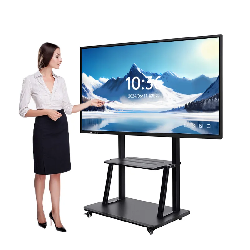 Smart Board Interactive Flat Panel Infrared Touch Screen 65 75 86 inch Inch Interactive Smart Whiteboard For Classroom Education