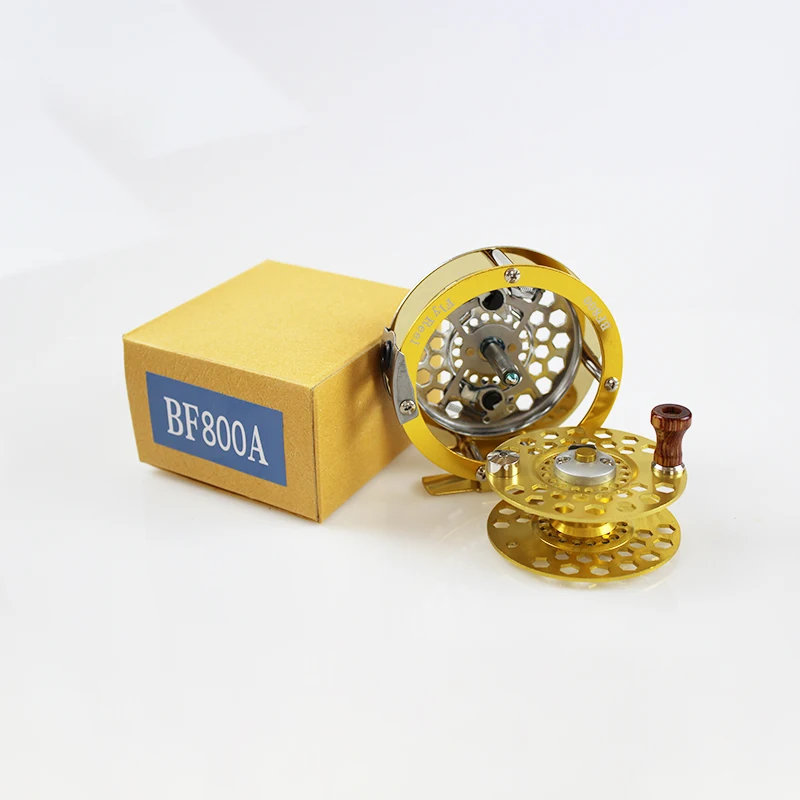 Full metal front reel with force-relieving ice fishing reel Fishing Fly Reel