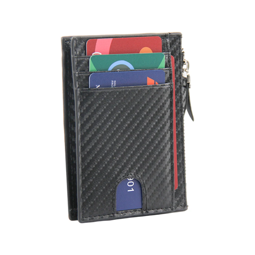 Genuine Leather Rfid Blocking Card Wallet Rfid Blocking Credit Card Id Business Card Holder Wallet