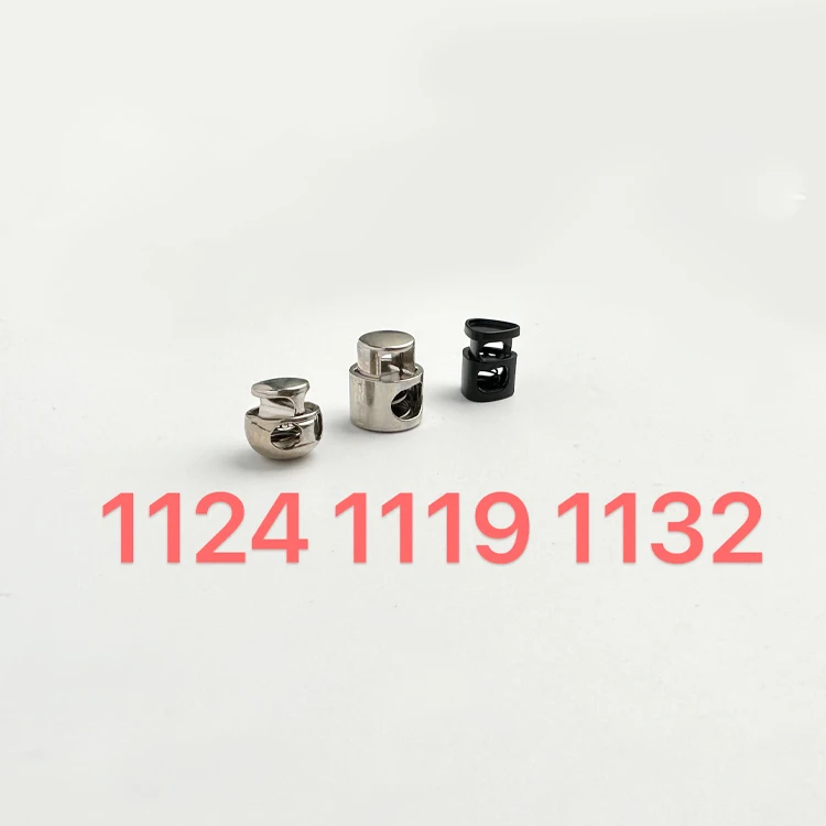 Factory Wholesale high quality cord lock toggle  Metal single hole custom cord lock for garment