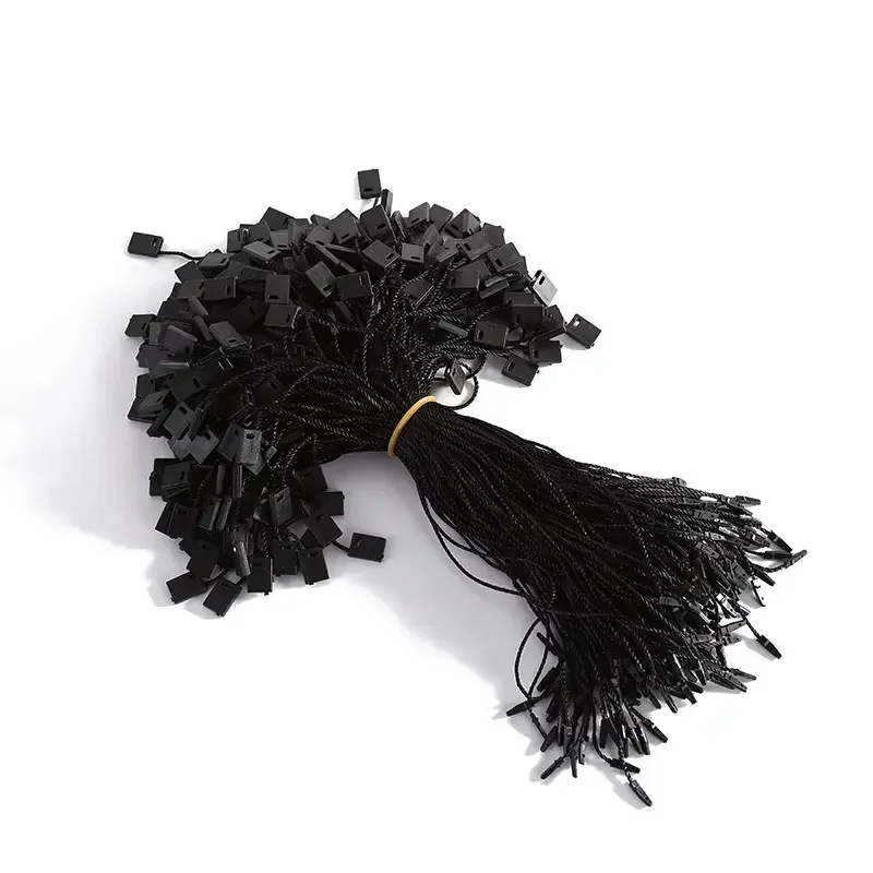 Wholesale cheap hang tag string custom hang tag loop Plastic seal string for garment
