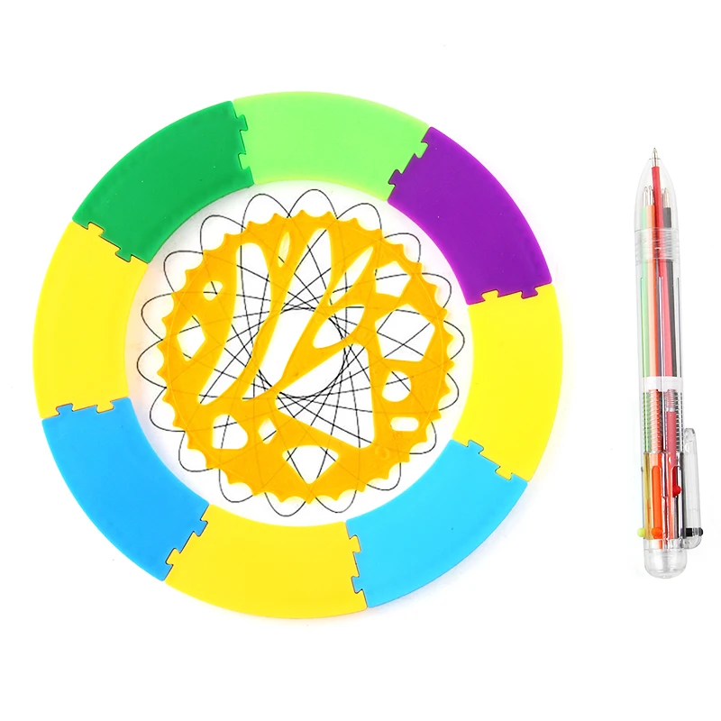 Plastic Doodle Drawing Magic Ruler Spirograph Toys