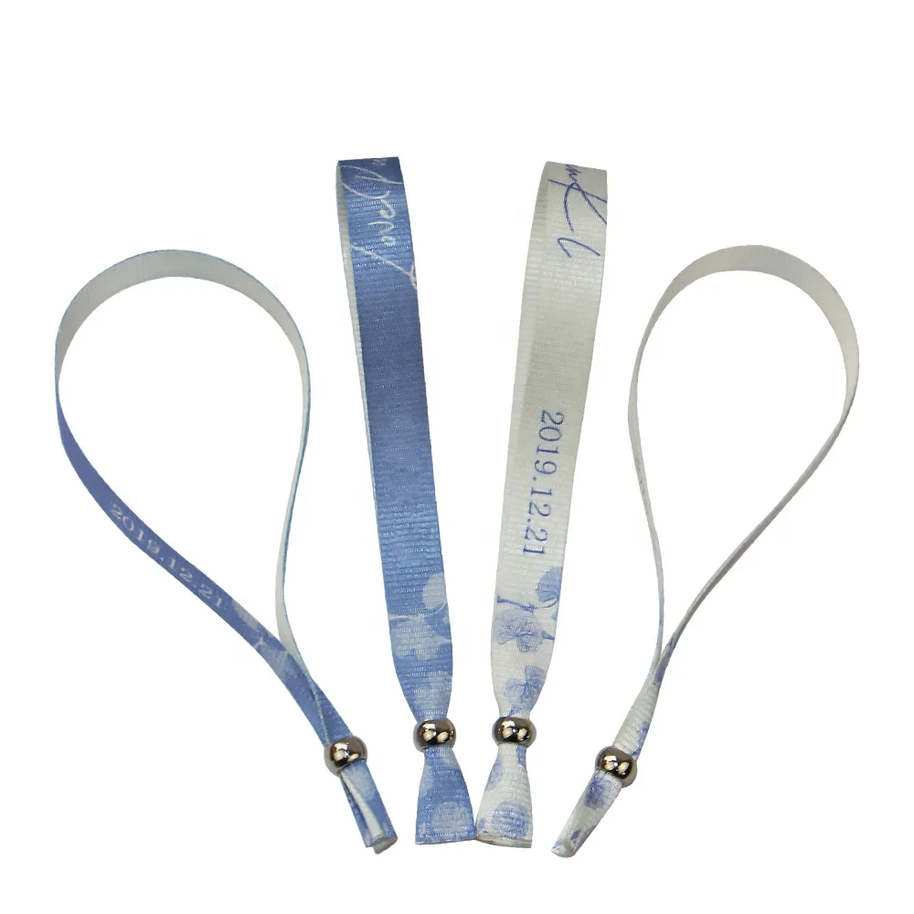 Free design Gifts crafts custom fabric ID wristbands events with RPET material