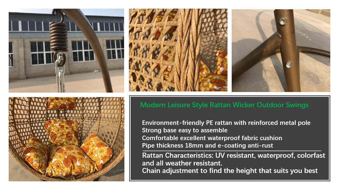 Best selling Morden  leisure swings for balcony