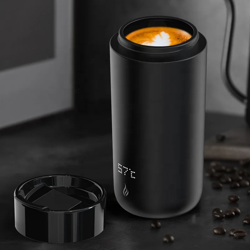 Custom Smart Water Tumbler Travel Sublimation Double Wall Stainless Steel Vacuum Insulated  Coffee Mug with Wireless Charging