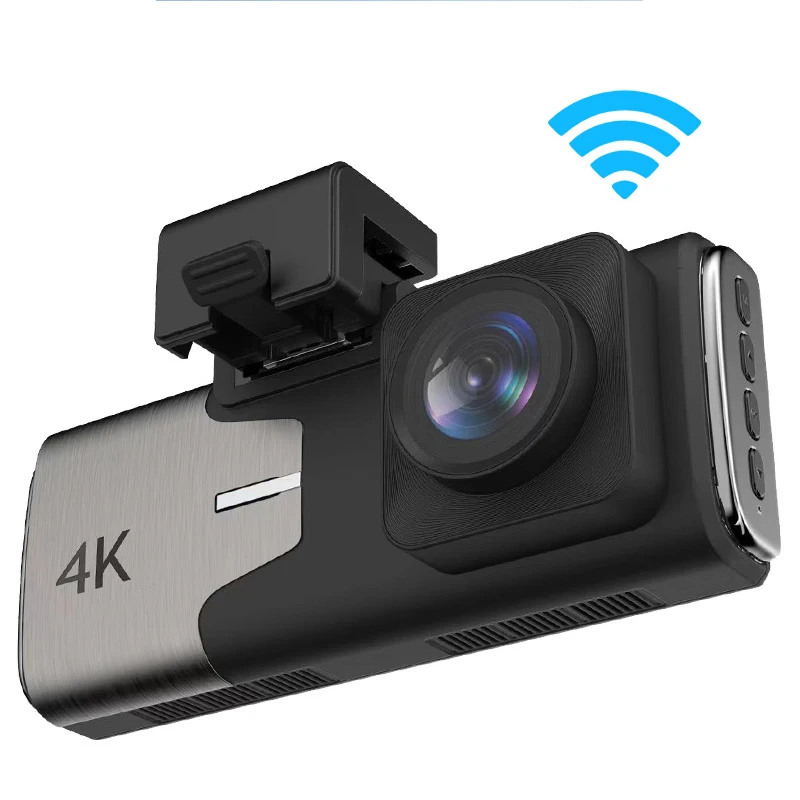 Новый видеорегистратор 4K HD с двойной линзой Передняя и задняя камера GPS