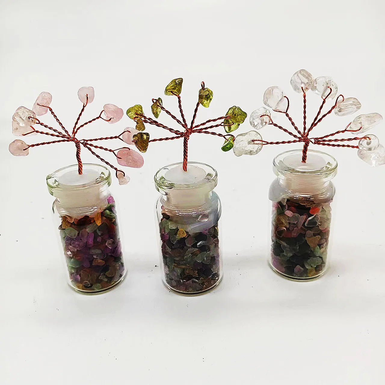 Crystal Bulk Wholesales Natural Stone Crystals Healing Stones Hand Made Lucky Crystal Tree