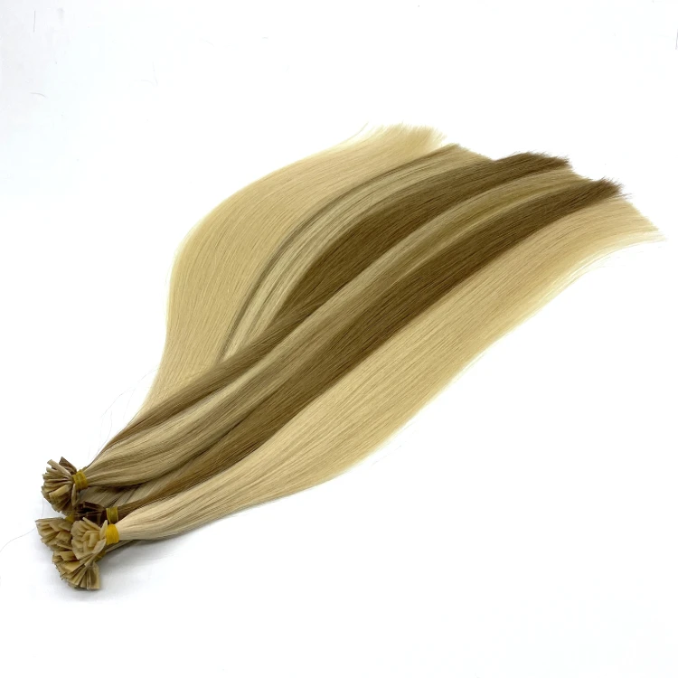 2024 Hot Selling Double Drawn Italian Keratin Virgin Cuticle Aligned Keratin Flat Tip U Tip Human Hair Extension