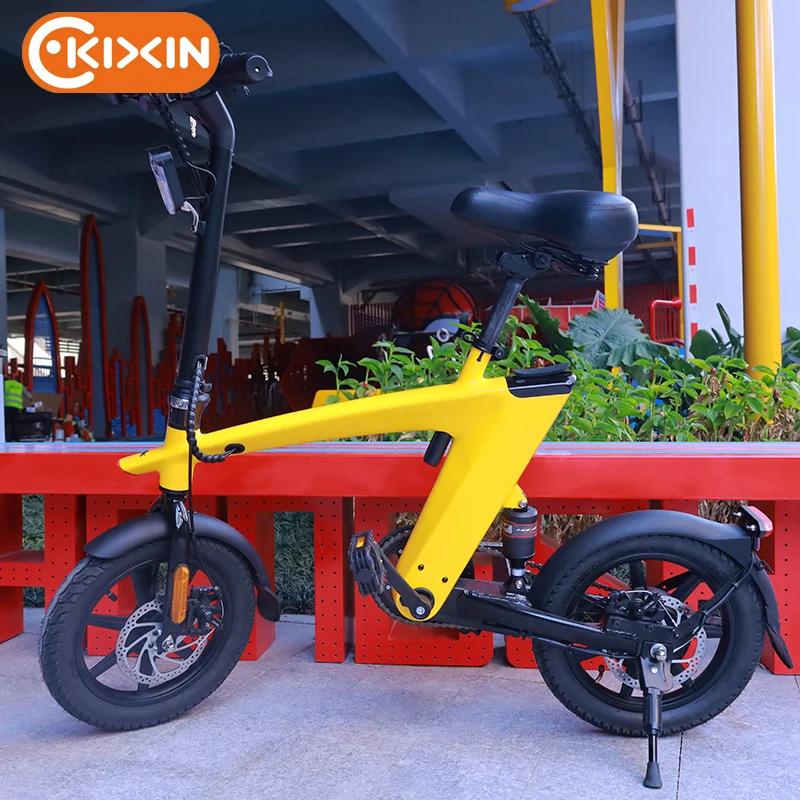 KIXIN High Quality Low Price Original Private H1 Model Chinese Foldable 14Inch 250W Long Range Two Wheels Electric CITY Bike