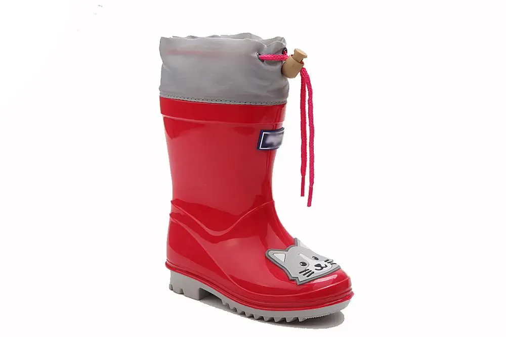 kids pvc cartoon elephant tiger fox panda animal european style rain boots for children