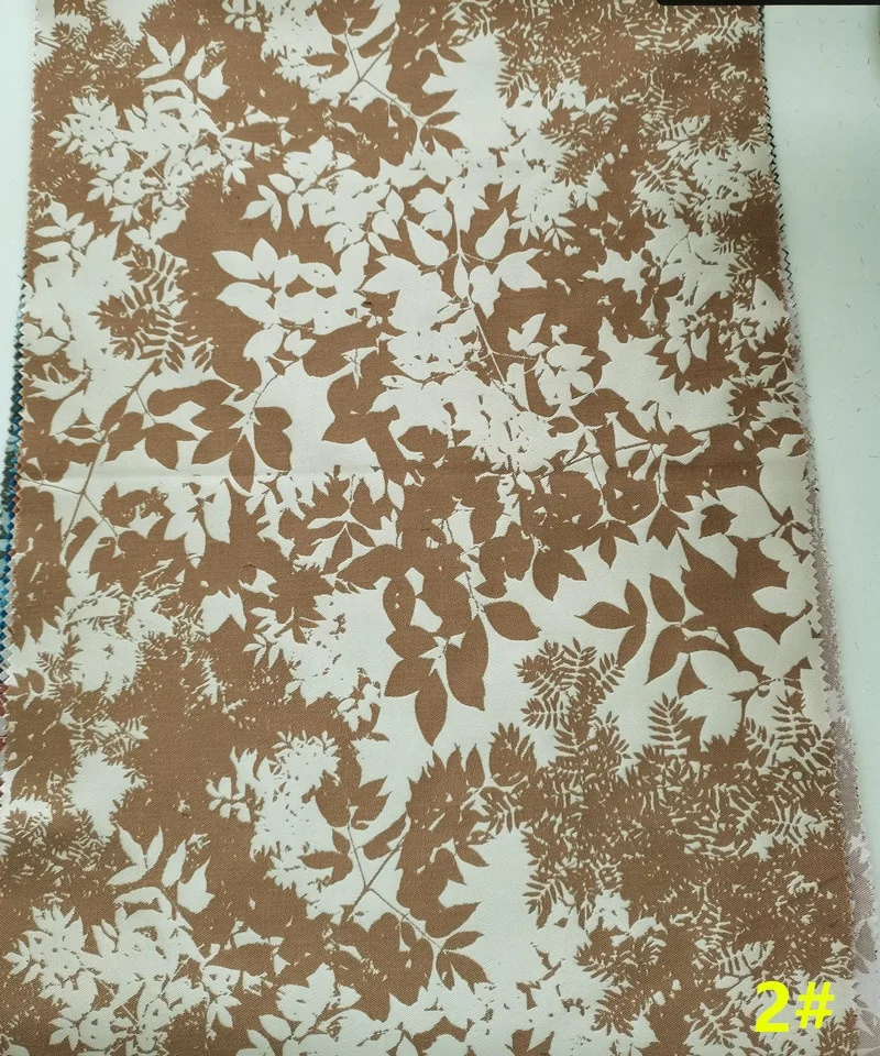174gsm polyester rayon floral brocade woven clothing fabrics