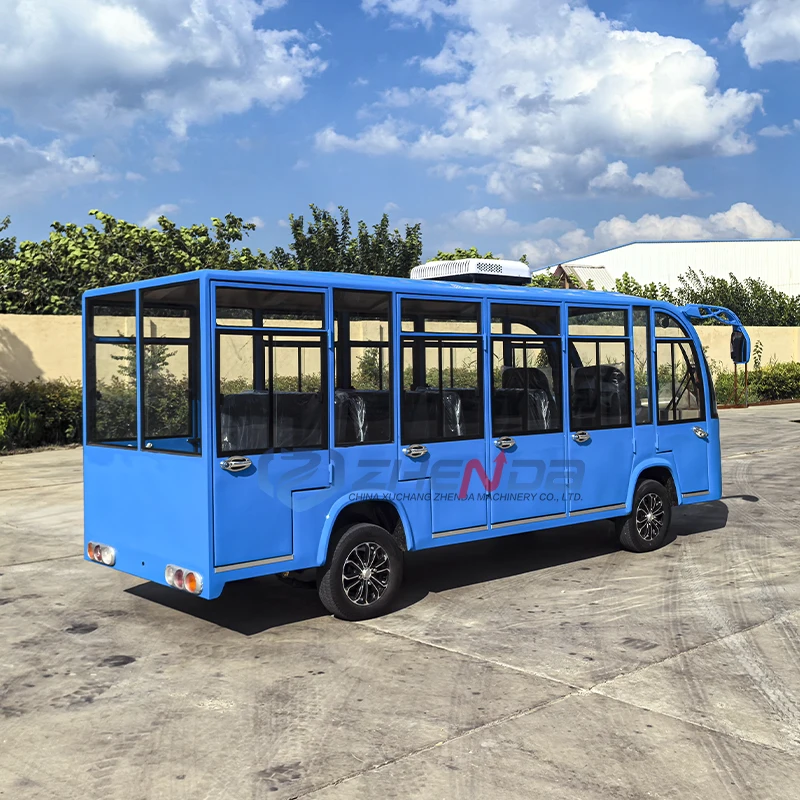 Новый экскурсионный автобус 14 мест Электрический фонарь солнечный новые автомобили городской внедорожник гостиничный парк развлечений автомобиль