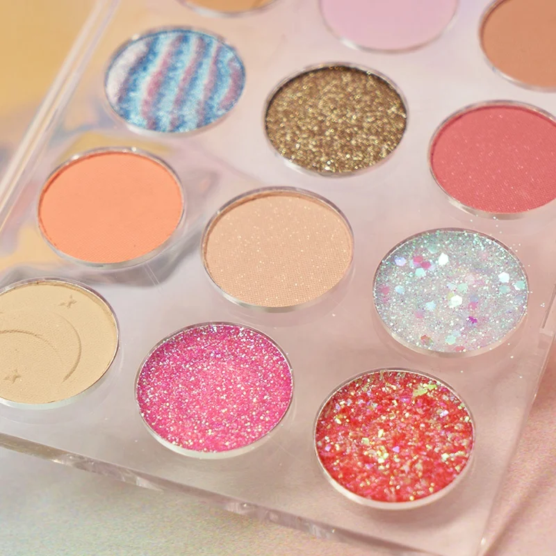Ультра тонкий дизайн 12 видов цветов OEM макияж глаз Пользовательский логотип цвета нетоксичный детский косметический