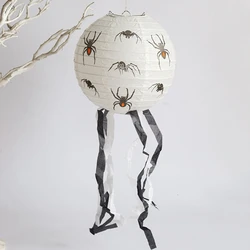 8 inches Hanging Decoration  Halloween Paper Led Lanterns For Party supplies