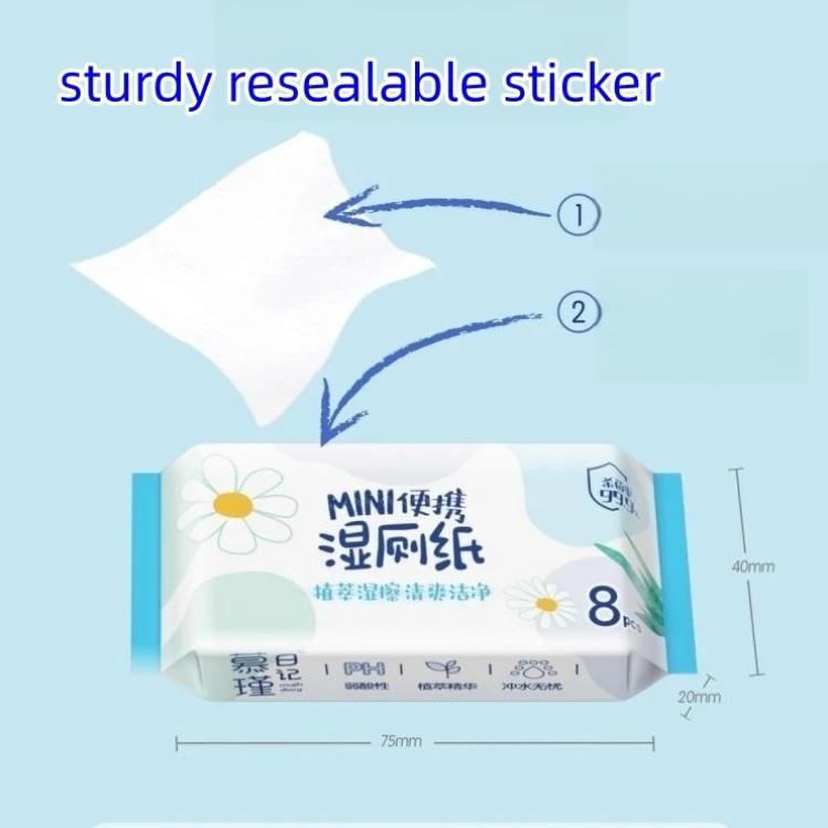 OEM Baby Wet Tissue Flushable Toilet Water Organic Eco Friendly Wipes