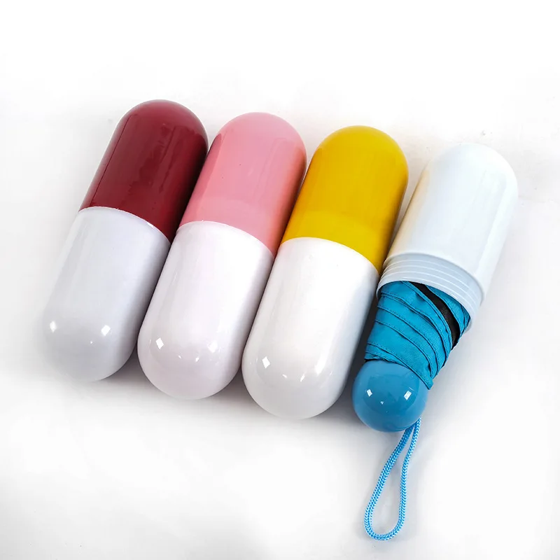 New buy bulk waterproof paraguas women 5 fold small gift ladies girls light compact pocket uv capsule mini umbrella