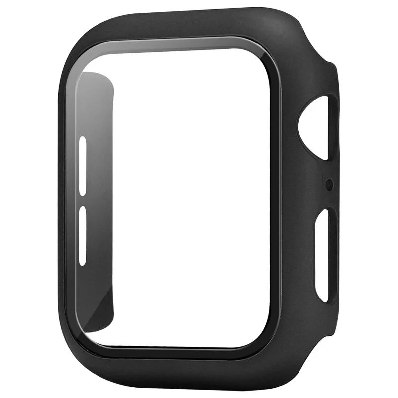 COOLYEP 2-in-1 41mm 45mm PC Material Smart Watch Case Cover Luxury Tempered Glass Screen Protector iWatch 9 7 Smartwatch Sports