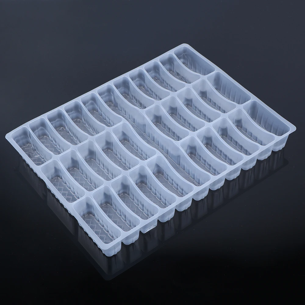 hengmaster Clear Plastic Disposable Frozen Dumpling Tray pp Various Packaging 30 Packs Plastic Food Packaging Tray