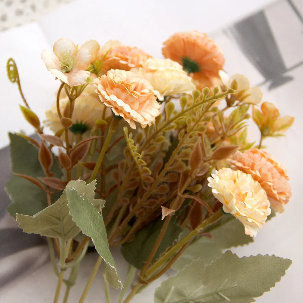 Cheap Price Carnation Flowers Artificial Decoration Flowers For Wedding Table Centerpieces Decoration Floral Arrangement