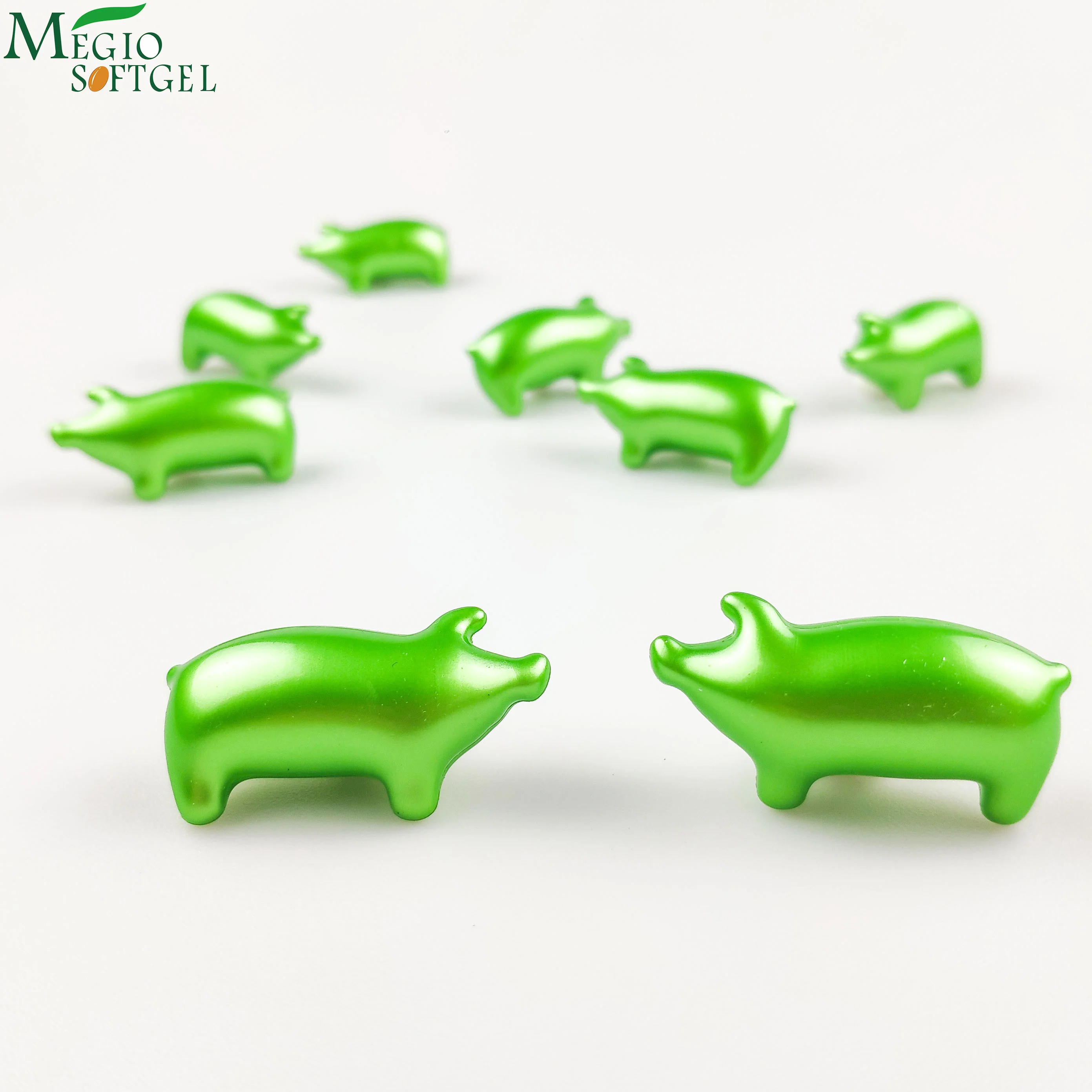 Жемчужины для ванны в форме свиньи, милая Зеленая свинья масляная бусина для ванны, для спа