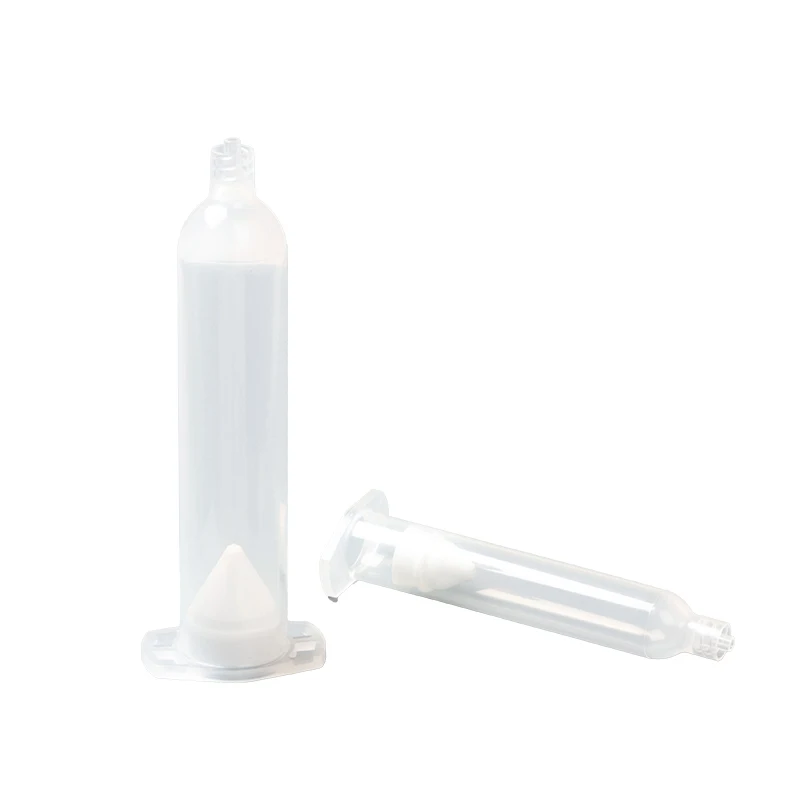 Dispensing Plastic Barrels Syringe Dental U Type Liquid Glue Dispenser Cylinder With Piston