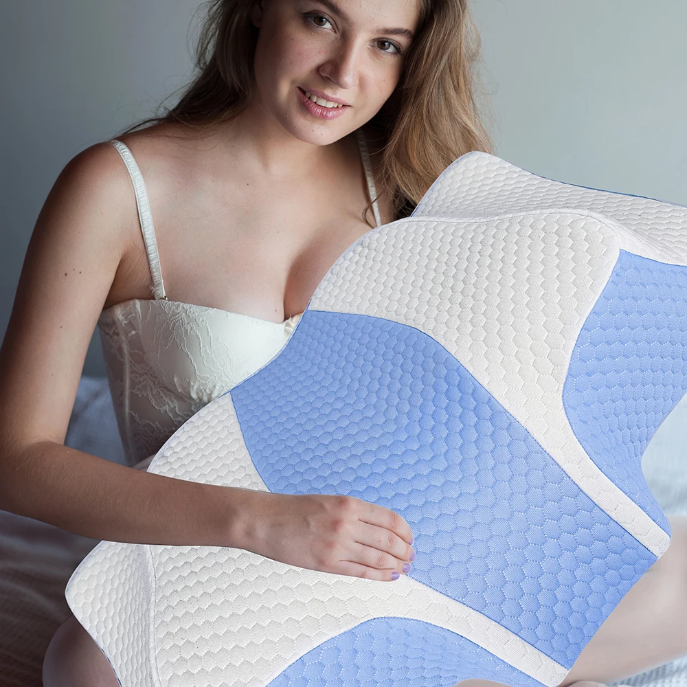 Best Quality Luxury Huggable Memory Foam Bed Pillows For Sleeping Comfortable