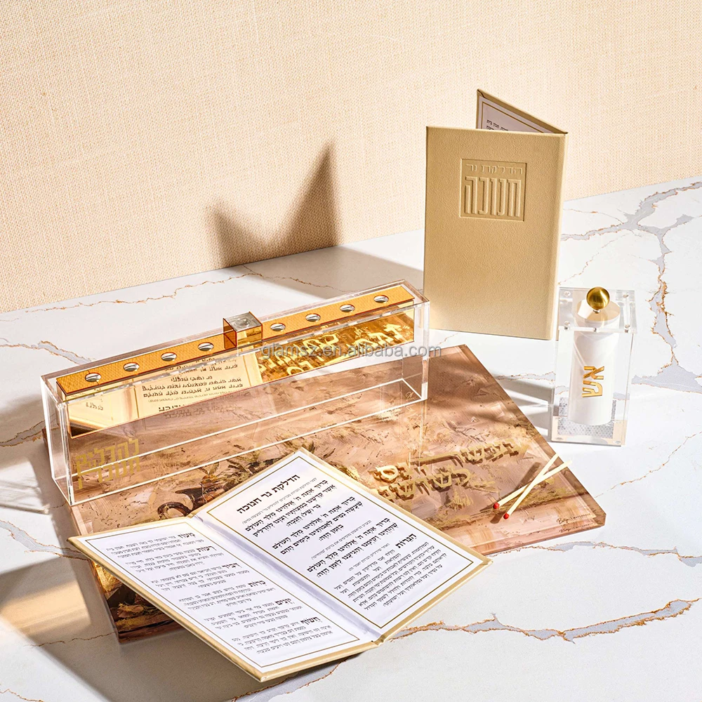 Custom Magnficient Paintings Gift Hardcover Booklet Leather Painted Tehillim Book