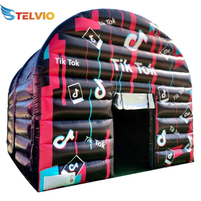 Party Tent Tiktok Night Club High Quality PVC Inflatable Nightclub 20 ft Inflatable Disco Bar Tent With Air Blower