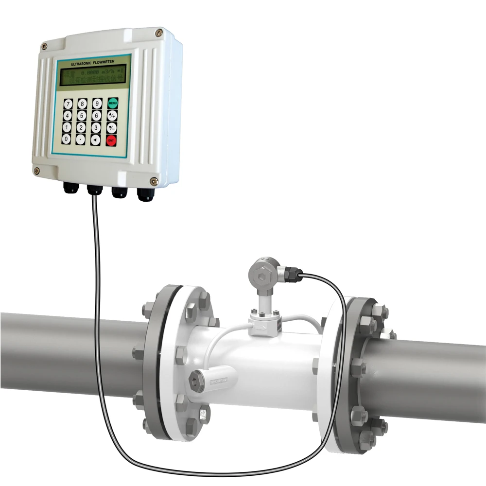 TUF-2000SW-TM-1 Ultrasonic Digital Liquid Flow Meter Fixed Flowmeter with High Accuracy Wide Measuring Range TM-1 Transducer