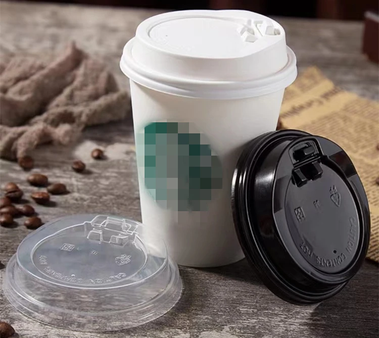 disposable PS material lid cover for coffee paper or plastic cups