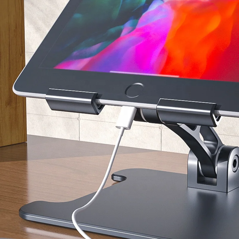 Aluminum 20 Years Quality Assurance Foldable Phone Holder Stand for 13 Inch Tablet pc iPad Air/Pro/Mini Phones