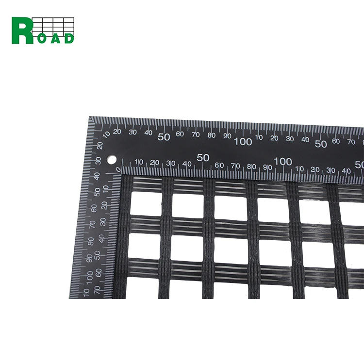 fiberglass geogrid reinforced retaining wall fortrac geogrid for autohesion model 50/50KN/M