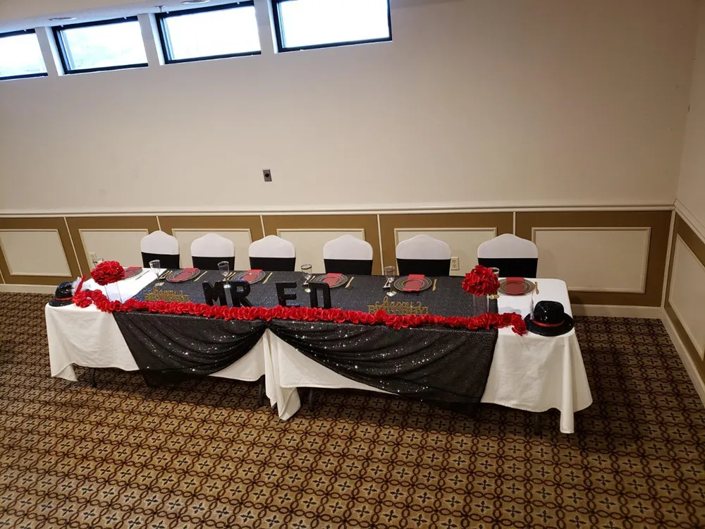 Polyester Sequin Tablecloth 120 Round Glittering Shimmer Table Cloth For Events Wedding Party Dinners Table Cover