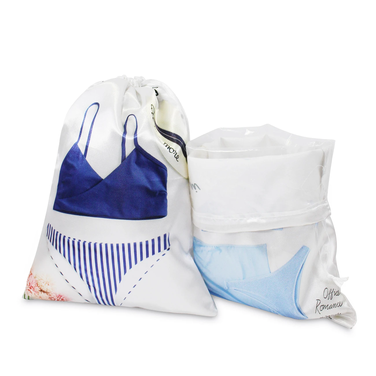 Custom Logo Promotional Drawstring Backpack Recycled Inside Waterproof Travel Sports Drawstring Bags Low MOQ