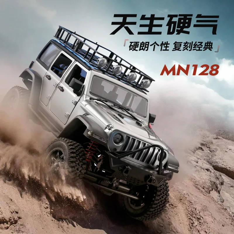 MN128 Wranglers 1/12 внедорожник 2 4 г пропорциональное Радиоуправление для мальчиков и взрослых рок-гусеничный Радиоуправляемый 4x4 хобби модель