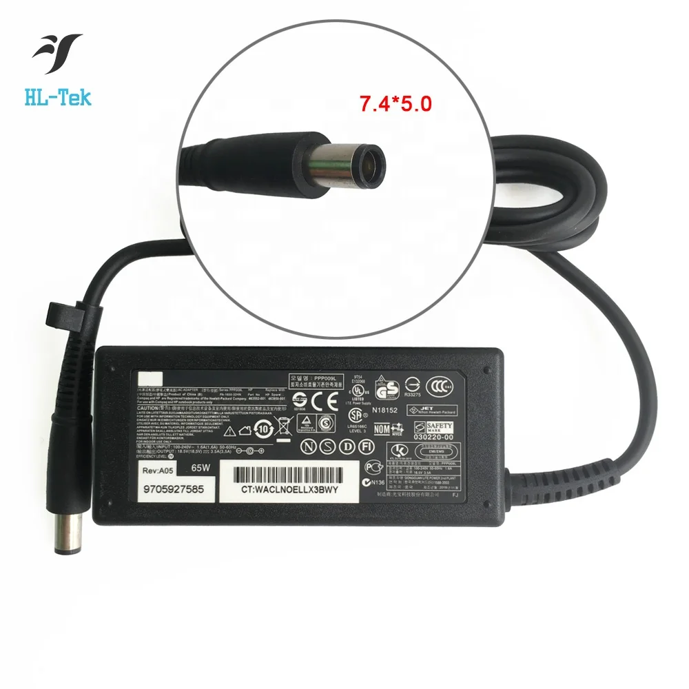 65W 18.5v 3.5a ac adapter For HP Laptop charger big pin