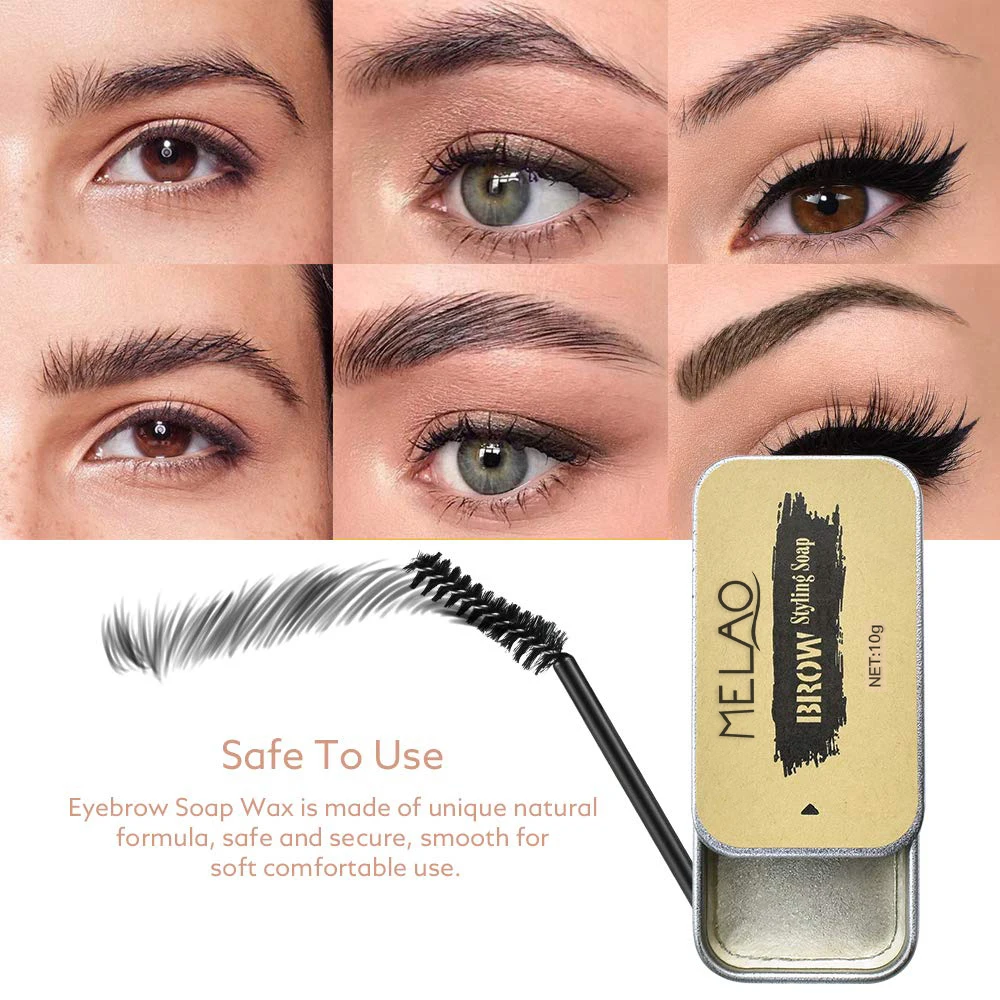Custom professional natural  long-lasting styling brow soap private label contain vegan eyebrow soap