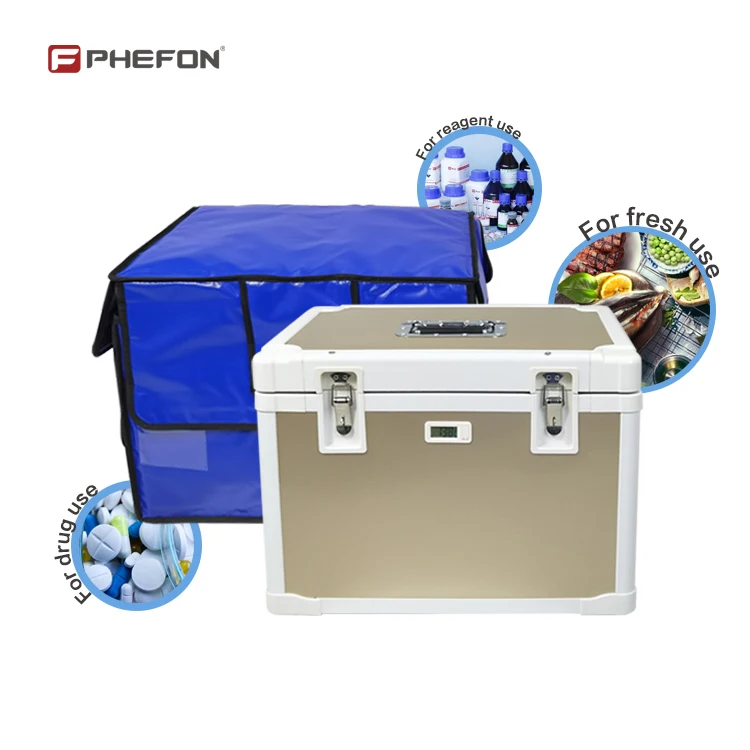 PU-VIP Insulated  Medical  Long Cold Time Transport Cold Box Cooler Box