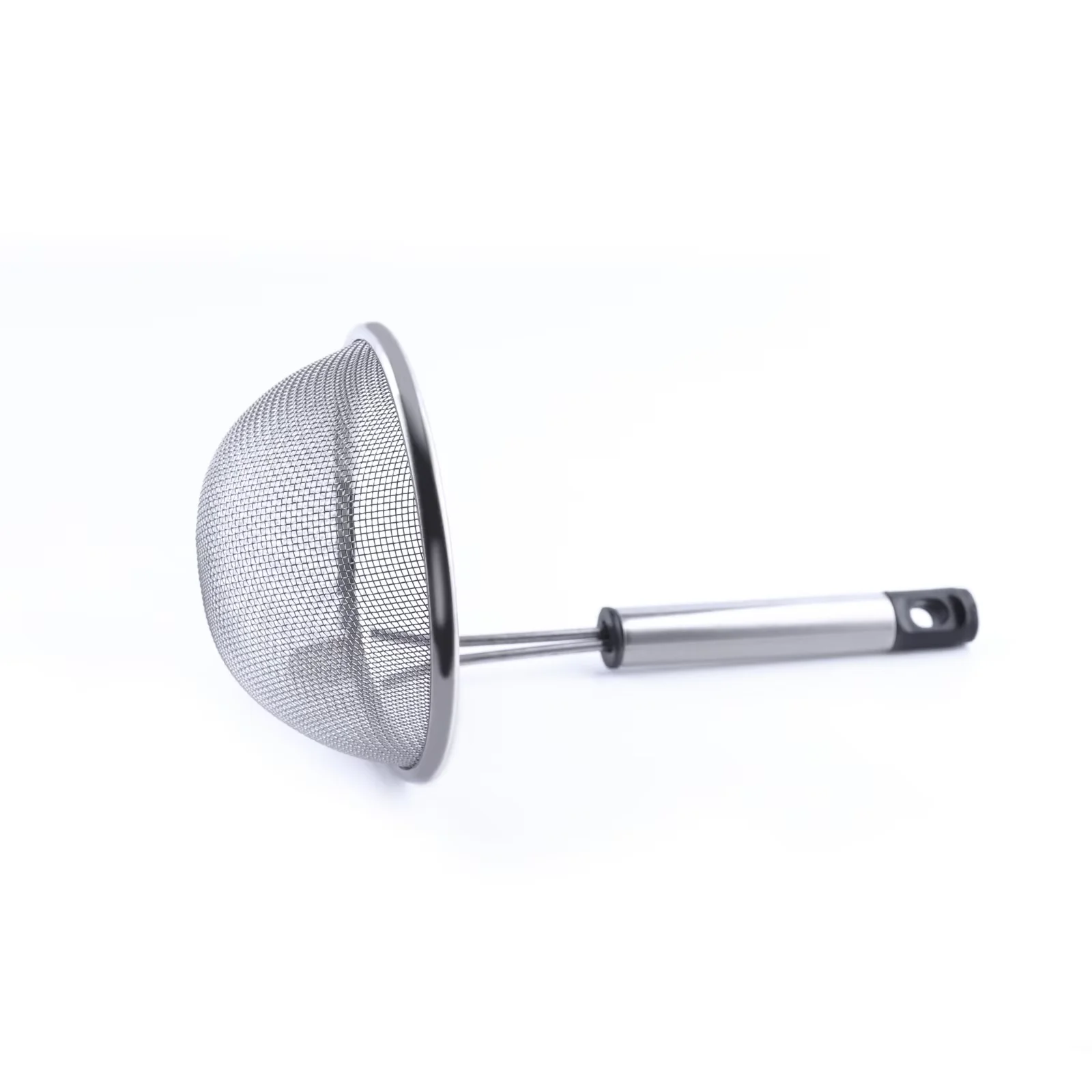 2024 Cheap Household Boiling Noodle Strainer Stainless Steel Strainer With Plastic Handle Noodle Basket