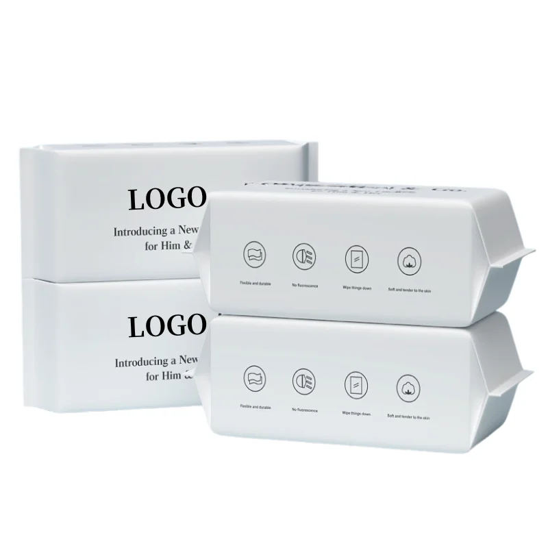 ODM & OEM Custom Disposable Tissues Dry Baby Facial Tissue 100% Cotton Cleansing, Cotton Tissues For Daily Use Dry Wipes