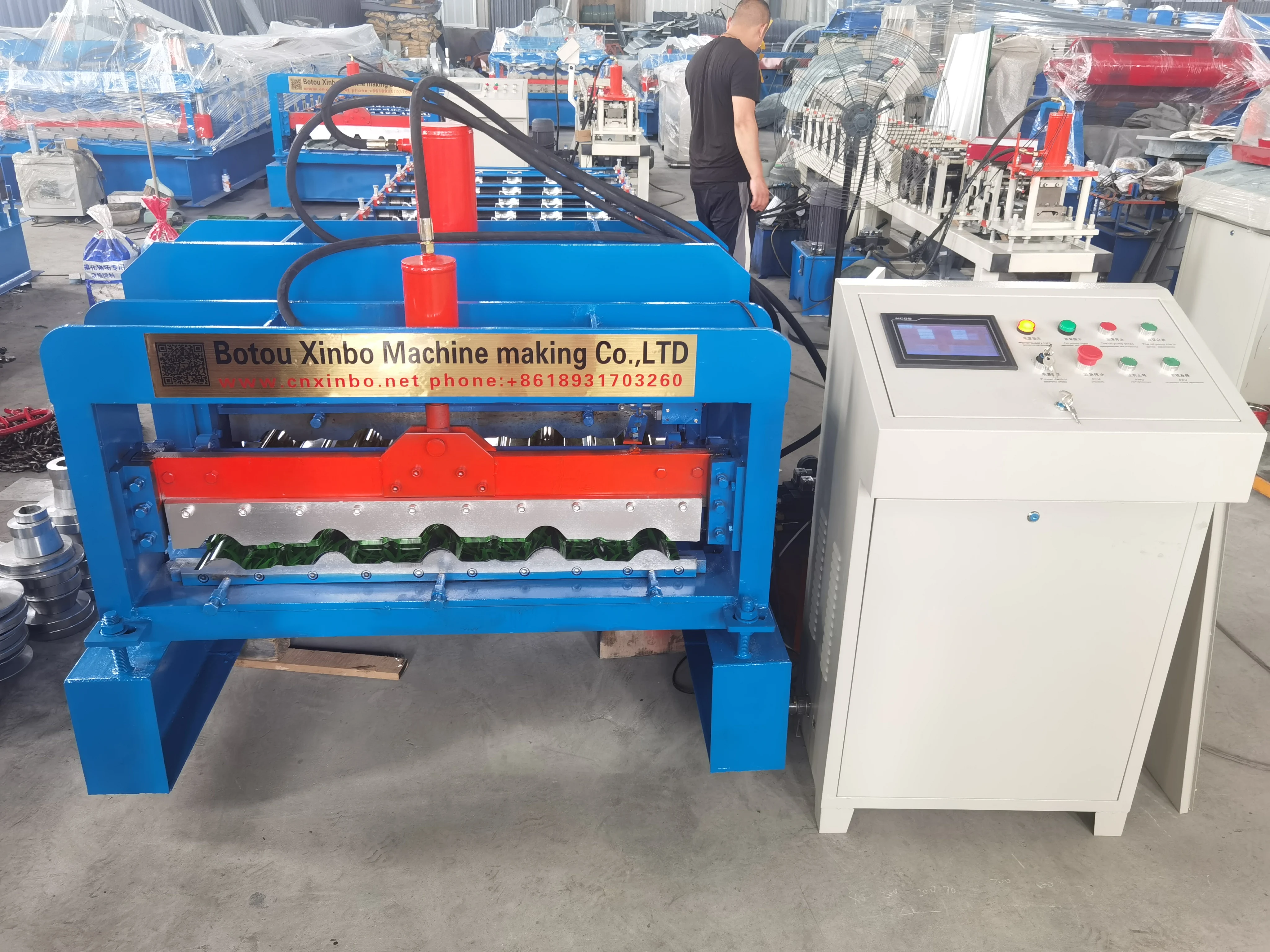 latest design automatic building material single layer step nigeria metcopo tile roll forming machine manufacturer