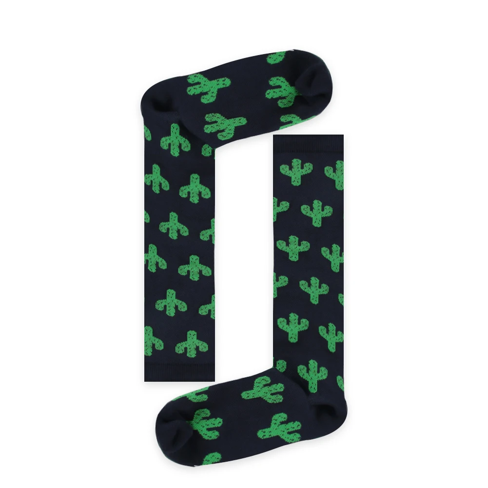 
Hot Selling Customized Pattern Printing Sports Stocking Custom Logo Cactus Running Compression Sock &nbsp;