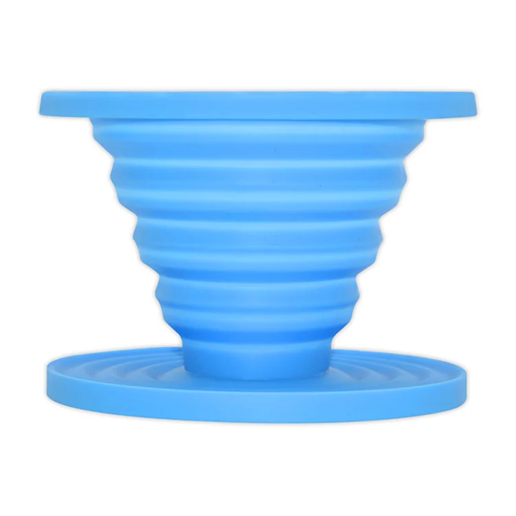 Collapsible silicone coffee drip Folding handmade coffee filter Funnel for Camping Home Office