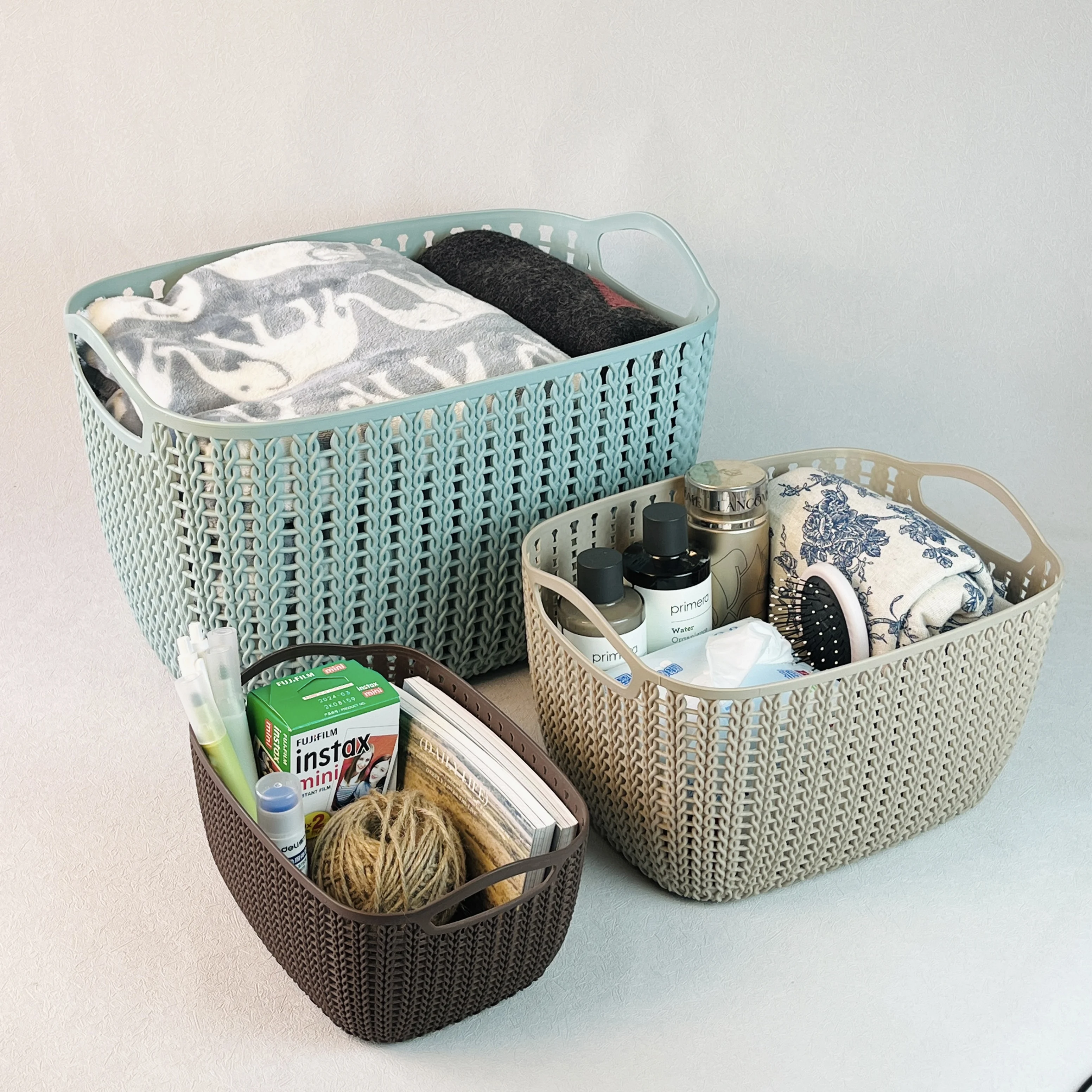 Household Plastic Vine-like Storage Box Desktop Clutter Storage Basket Bathroom Cosmetics Storage Basket
