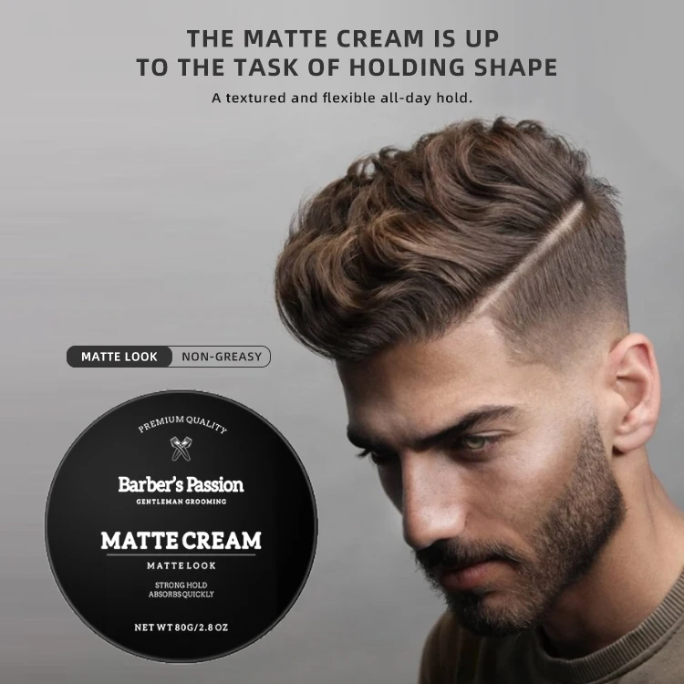 Новое поступление от производителя BARBERPASSION натуральные ингредиенты мужские Матовые Волосы из глины паста для волос