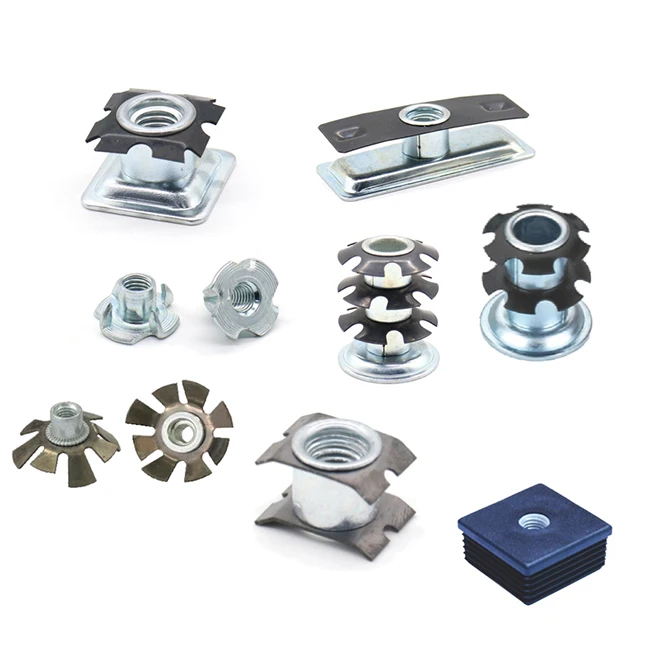 REACH School desks and chairs Rectangular Tube Rod plastic nylon star sunflower threaded connecting nuts insert