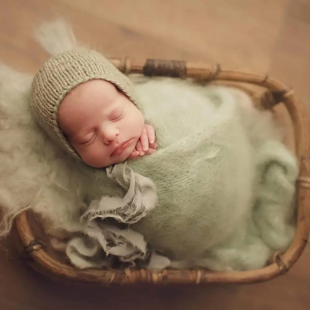
1Set Newborn Photo Shooting Basket Children Baby Full Moon Photography Woven Baskets Hot baby newborn photography props 
