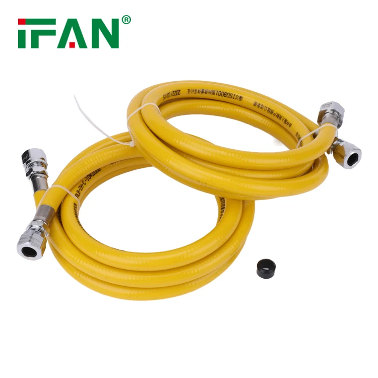 IFAN Professional Natural Stainless Steel Corrugated Gas Pipe Durable Flexible Gas Hose Pipe