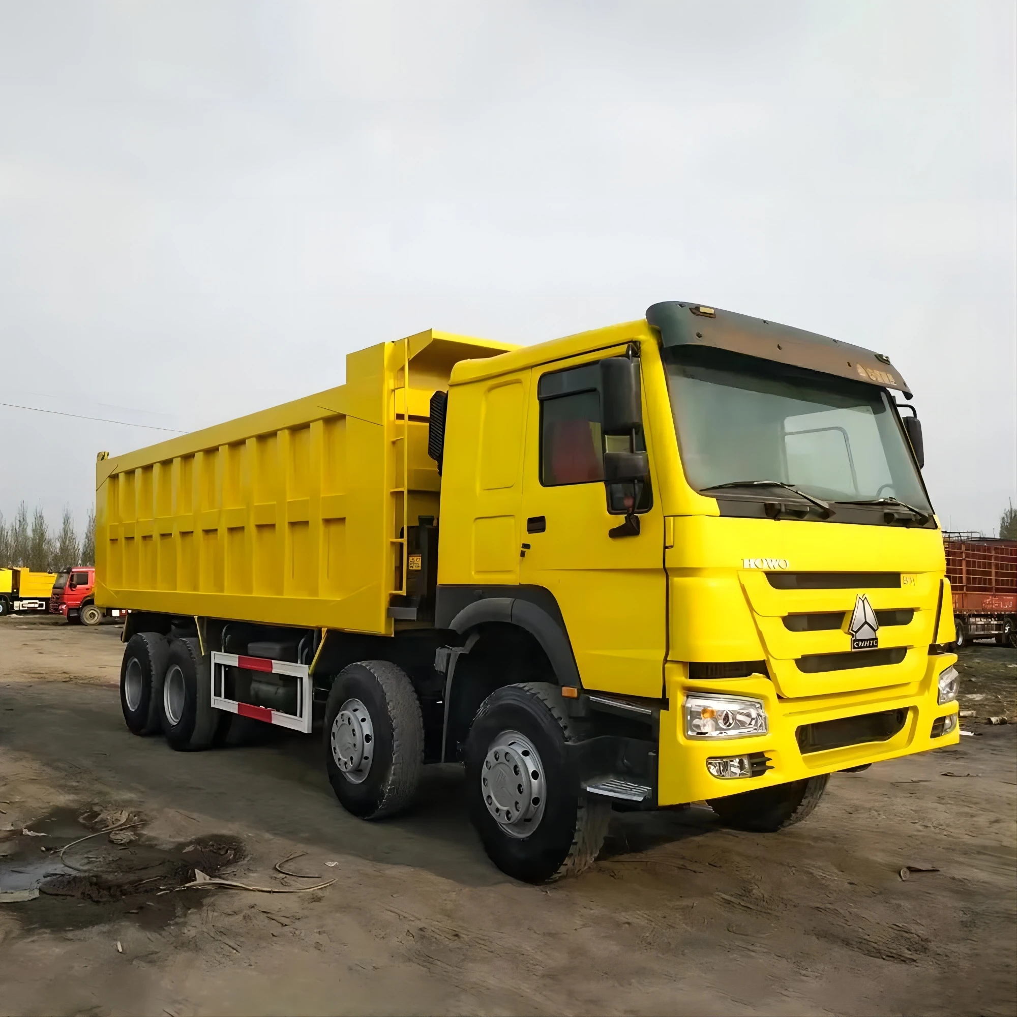 8x4 371hp  used Sinotruk mining dumper truck used car
